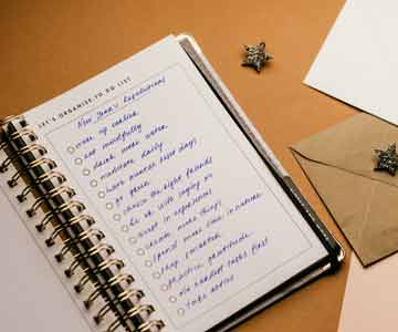 New Years Resolution Check List