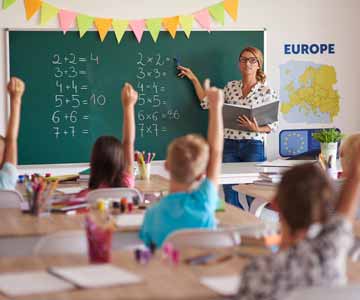 Teacher Teaching Class for Teacher Appreciation Day