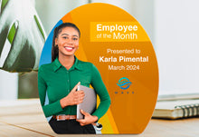 Employee Recognition Awards Featuring Full Color Printed Stainless Steel Economy Award