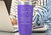 Teacher Appreciation Gifts Featuring Custom Puzzle Piece Tumbler For Teacher