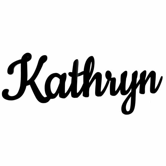 Custom Acrylic Letters - Cursive Name - PlaqueMaker.com