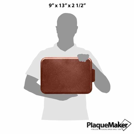 Size Guide With Blank Figure Holding Custom Aluminum Cake Pan With Rectangle Shape And Copper Lid
