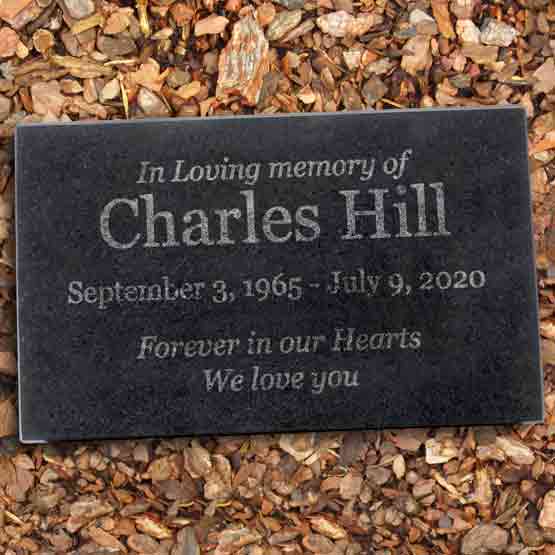 Custom In Loving Memory Granite Headstone For Charles In Mulch.