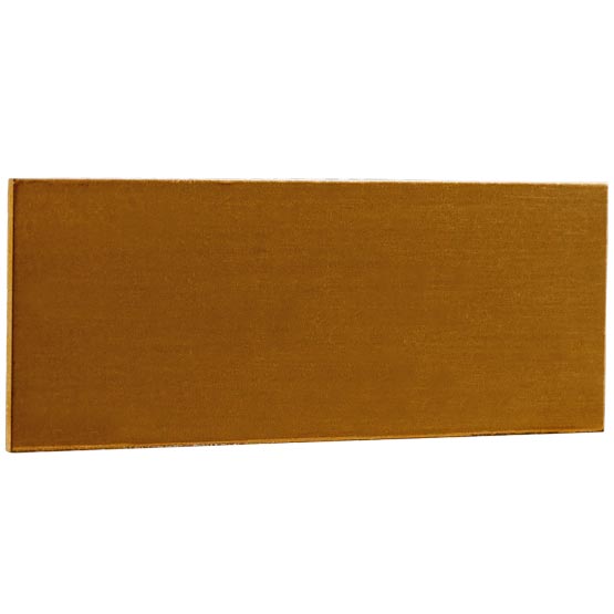 Blank Bronze Name Tag From Set Of Ten Matching Tags With Rectangle Shape Displayed Against A White Background