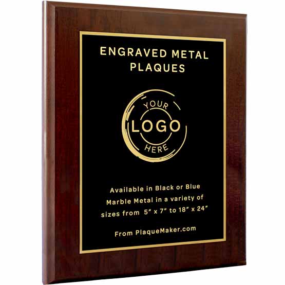 Sticker Print Plaque Custom Engraved Plaques - Engraved Aluminum | PlaqueMaker.com