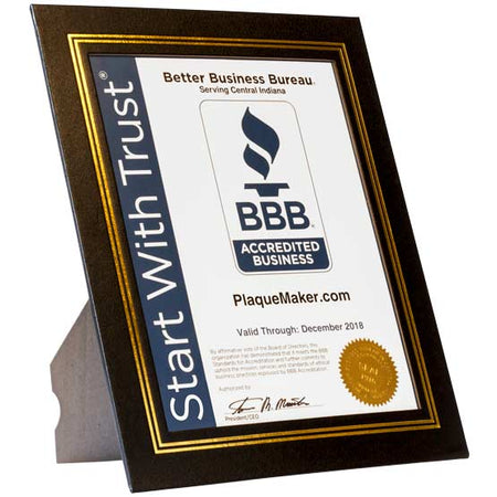 Certificate Plaques, Frames, and Folders | PlaqueMaker.com