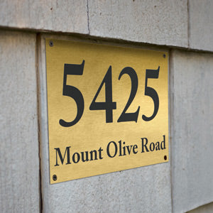 Address Signs